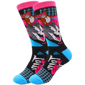 Fabricants de chaussettes en gros, chaussettes personnalisées de haute qualité, chaussettes imprimées avec des dessins animés - Product Image 3