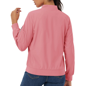 <b>Breathable</b> Windproof Custom High Quality <b>Women</b> Bomber <b>Jacket</b> <b>Breathable</b> <b>Waterproof</b> 100% Polyester Bomber <b>Jacket</b> - Product Image 2