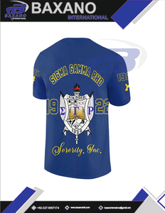 T-shirt de la sororité Sigma Gamma Rho, T-shirt en coton bleu avec lettres grecques SGR, vêtements de sororité, T-shirt universitaire, personnalisable avec n'importe quel design - Product Image 6