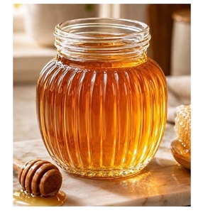 Fournisseur en gros de pots en verre cannelé de 680 ml pour le stockage des aliments, des biscuits, des bonbons, des collations, des produits secs et pour la cuisine - Product Image 6