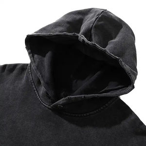 Nouveaux sweats à capuche pour hommes, style streetwear tendance, confortables, respirants, effet délavé, avec logo personnalisé imprimé. - Product Image 3
