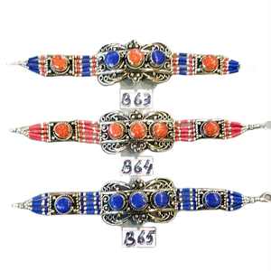 Pulseras de Moda Clásicas de Aleación de Cobre con Turquesa Blanca para Unisex, Ideales para Aniversario - Product Image 2