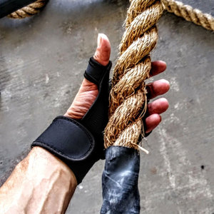 Customizable Half-<b>finger</b> Cross Training Synthetic Leather Mesh Fabric Gloves Adjustable Wrist Wrap <b>Strap</b> for Gym Fitness Sports - Product Image 6