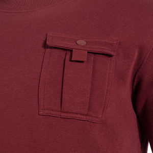 เสื้อสเวตเชิ้ตคอกลมปักลายแบบเรียบง่าย เสื้อฮู้ดดี้ผู้ชายแบบสั่งทำ เสื้อสเวตเชิ้ตสีดำสำหรับผู้ชาย - Product Image 5