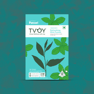 TVOY Té Verde Crudo Premium, Refrescante con Menta, Té Saludable en Bolsitas, 100% Puro (1.8G X 20) - Product Image 3