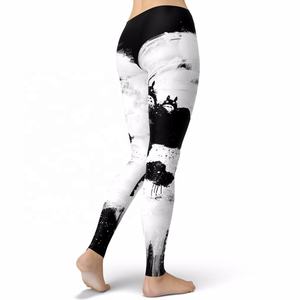 Mallas de entrenamiento de gimnasio de cintura alta para mujer con cierre de cordón Color sólido Scrunch Butt Style Pants - Product Image 2