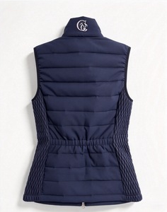 <b>Women</b>’s Quilted Equestrian Riding Vest – Lightweight <b>Thermal</b> Puffer Bodywarmer with Rose Gold Hardware for Outdoor Sports - Product Image 3