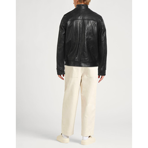 Veste universitaire unisexe de haute qualité 100% coton Doublure en laine Col montant d'hiver Décoration brodée Logo avant Vestes personnalisées - Product Image 3