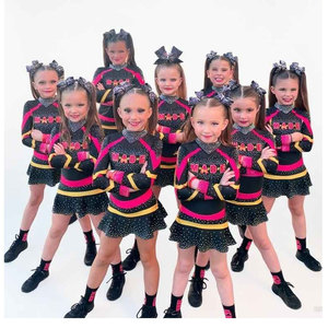 Uniforme de cheerleading personnalisé pour adultes Solid Traders, costume de danse avec logo frontal, 100% polyester, impression numérique, uniforme de cheerleading - Product Image 6