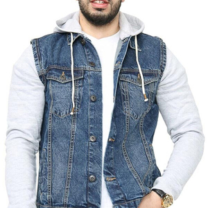 Fabricante de Chaquetas Vaqueras de Alta Calidad para Hombre, Chaqueta Vaquera de Algodón OEM, Ropa Urbana Personalizada al por Mayor, Marca Privada - Product Image 5