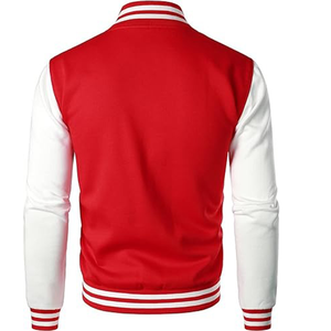 Chaqueta Varsity Personalizada con Logotipo Bordado, Chaqueta de Béisbol de Cuero y Lana de Alta Calidad - Product Image 4