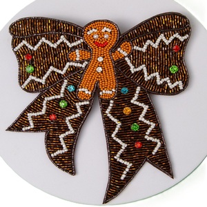 Barrette à cheveux élégante pour filles, ornée de perles de rocaille, brodée, style mode et mignon - Product Image 2