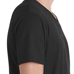 Camisetas de Cuello en V 100% Algodón para Hombre, Precio Económico, Venta Caliente, Logotipo Personalizado Impreso, Corte Holgado - Product Image 6