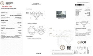 Diamante Cultivado en Laboratorio CVD de 6.40 MM, Corte Redondo, Color Verde Intenso, Claridad VS2, 1.00 Quilates, con Certificado IGI para Joyería Premium - Product Image 2