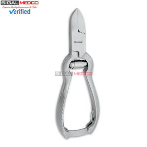 Cortauñas de punta curva ultra afilada con resorte de 14 cm para uñas gruesas e incarnadas, para manicura y pedicura, para hombres y mujeres - Product Image 5