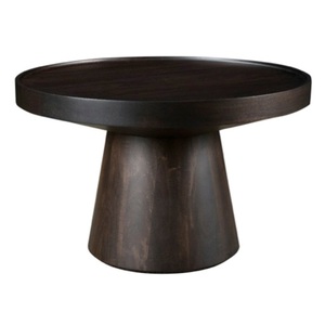 Table d'appoint en acacia finition naturelle, forme ronde, magnifique pour décorer hôtel, maison, restaurant, cafétéria, personnalisable - Product Image 3