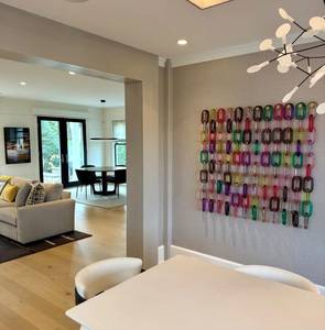 FAIZA CRAFT Home Decoration Resin Chain Wall Art Mixed Link Hanging <b>Screen</b> Interior Room Divider <b>Partition</b> Modern Handmade - Product Image 4