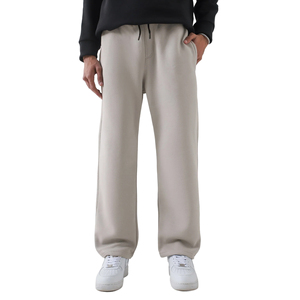 Pantalon de survêtement homme coupe ample évasée, style baggy, à rayures, jambe large, avec logo personnalisé - Product Image 1