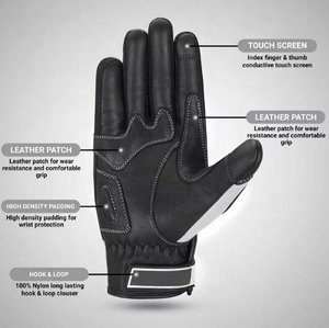 Gants de course respirants en fibre de carbone pour hommes, résistants à l'usure et aux chocs, pour la moto et le cyclisme en extérieur - Product Image 3