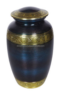 Venta al por mayor de urnas de cremación de metal decorativas personalizables, urna conmemorativa con diseño pulido a precio mayorista - Product Image 3