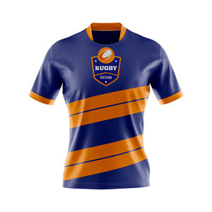Ensemble de maillot et short de rugby personnalisés en tissu léger à séchage rapide, uniforme de rugby imprimé, fabricant de vêtements de sport OEM - Product Image 2