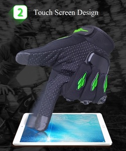 Guantes de Motocross para Carreras Todoterreno, Último Modelo, Color Rojo Sólido Personalizado, Hechos en Pakistán - Product Image 3