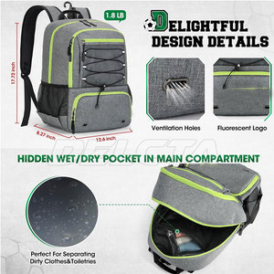 Sacs de football grande capacité, best-sellers, taille et couleur personnalisées, sacs de football en matériau durable - Product Image 4