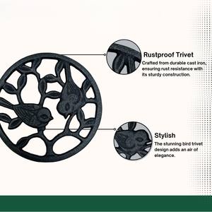Elegante Salvamanteles de Metal para Protección Contra el Calor y Servir, Salvamanteles de Hierro Premium para un Uso Seguro en la Cocina y el Comedor, Estilo Moderno - Product Image 2