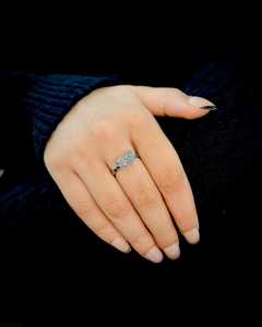 Toi Et Moi Pear And Round Cut Moissanite Two Stone <b>Ring</b> 0.71CT Each original <b>925</b> <b>Silver</b> for Women Anniversary Gift For Partners - Product Image 5