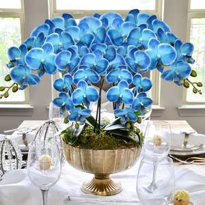 THAF-010 Elegantes Flores de Orquídea Artificiales, Ramas de Phalaenopsis de Tacto Suave para Decoración de Bodas y Fiestas - Product Image 4