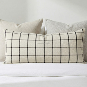 Personalized Handloomed <b>Throw</b> Pillow <b>Cover</b> Minimal Weave Texture <b>Throw</b> Pillow Sham Luxury Square Cushion <b>Cover</b> - Product Image 1