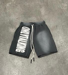 Pantalones cortos para correr informales para hombre de lana de algodón 100% de alta calidad, bolsillos decorados con logotipo liso respetuoso con el medio ambiente - Product Image 4