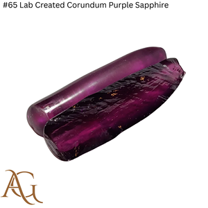 # 65 boules de saphir violet en corindon créé en laboratoire, synthétiques, de fusion par flamme, gemmes simulées pour la taille lapidaire - Product Image 4