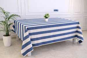 Nappe en coton florale indienne faite à la main, imprimée au bloc, moderne, écologique et durable, idéale pour les mariages, les dîners à la maison, les fêtes et les événements - Product Image 4