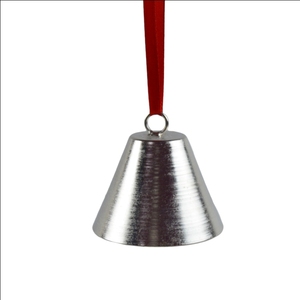 Campana Colgante de Metal Plateado con Diseño Industrial para Decoración Navideña - Product Image 3