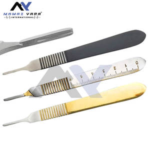 Precisión de Grado Quirúrgico # Bisturí de Disección Manual de 11 Pulgadas # Instrumentos Quirúrgicos Básicos con 3 Asas y Cuchillas de Acero Inoxidable MOL - Product Image 6