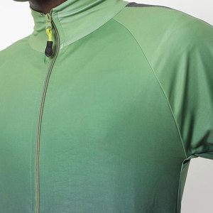 Ensemble de survêtement pour homme à dégradé de couleurs, manches longues, fermeture éclair, poches latérales, séchage rapide, style sportif, coupe classique, pour le printemps - Product Image 4