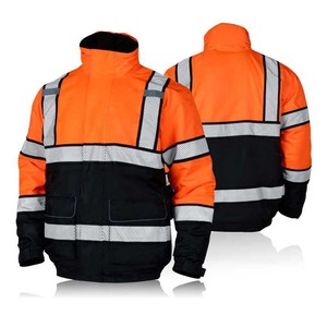 Vestes de travail d'extérieur pour hommes de qualité supérieure à manches longues, veste de sécurité haute visibilité, logo personnalisé, vestes de sécurité - Product Image 5