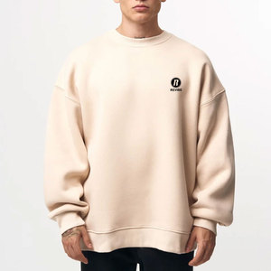 Sweat-shirt surdimensionné pour homme avec logo personnalisé, prix de gros, haute qualité, uni, hiver, 100% coton, polaire respirant - Product Image 1