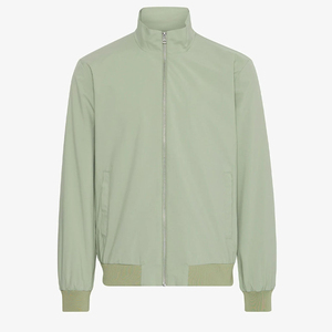 <b>Men</b> <b>Lightweight</b> Bomber <b>Jacket</b> Full Zip Casual Outerwear Ribbed Collar Cuffs Long Sleeve Street Fashion <b>Jacket</b> Soft Lining - Product Image 1