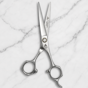 Ciseaux droits pour gauchers NYBL-55 de 5,5 pouces, JAPON, acier 440C, tranchants, dureté 58-59HRC, manche en acier inoxydable, ciseaux de barbier, cheveux, 28 - Product Image 2