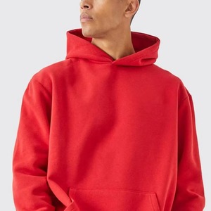 Conjunto de Sudadera con Capucha Roja y Pantalones Deportivos para Hombre, Informal, de Felpa, Tejido, Invernal, Ecológico, 100% Algodón, 300g, Cintura con Cordón - Product Image 6