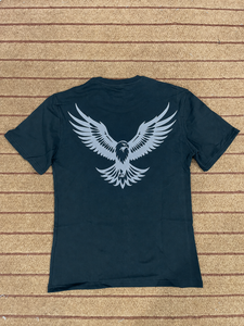 T-shirt en coton Night Hawk à col rond et manches courtes, unisexe, décontracté, imprimé, respirant, coupe classique - Product Image 4