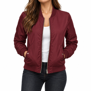 Chaqueta Bomber para Mujer, Cómoda y Transpirable, Fabricada con Materiales de Alta Calidad, Fabricante OEM 2026 - Product Image 3