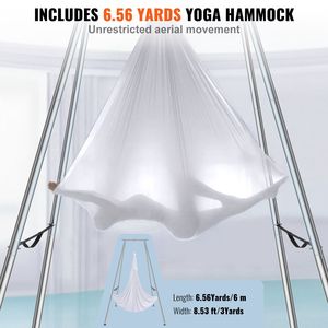 Professional 9.67 ft Height Aerial Yoga Frame Swing Stand 6.6 Yards Aerial <b>Hammock</b> Max 551.1-High Quality Yoga <b>Hammock</b> for Yoga - Product Image 4