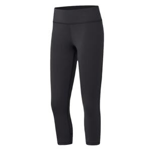 Leggings de yoga capri de cintura alta lisos para mujer, pantalones elásticos para fitness - Product Image 1