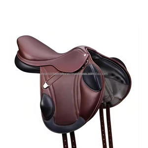 Selle d'équitation occidentale en cuir de haute qualité pour cheval confortable avec utilisation réglable de siège rembourré d'arbre en bois durable - Product Image 5