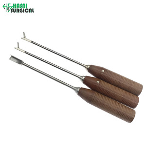 Osteotomes en acier inoxydable L Y avec manche en bois, couteau orthopédique, instruments chirurgicaux manuels - Product Image 1