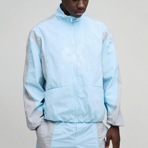 New 2026 Nylon Custom Printed Summer Tracksuit for Men – Lightweight Nylon Hooded Jacket & <b>Sweatpants</b> Training <b>Set</b> - Product Image 4