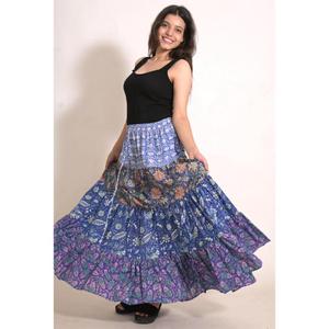 Boho Cotton Patchwork Maxi <b>Skirt</b> Handmade Indian Gypsy <b>Skirt</b> Casual <b>Summer</b> Festival Wear - Product Image 5